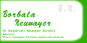 borbala neumayer business card